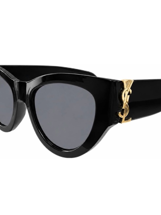 YSL Unisex Gold Tone Emblem Sunglasses main image 4